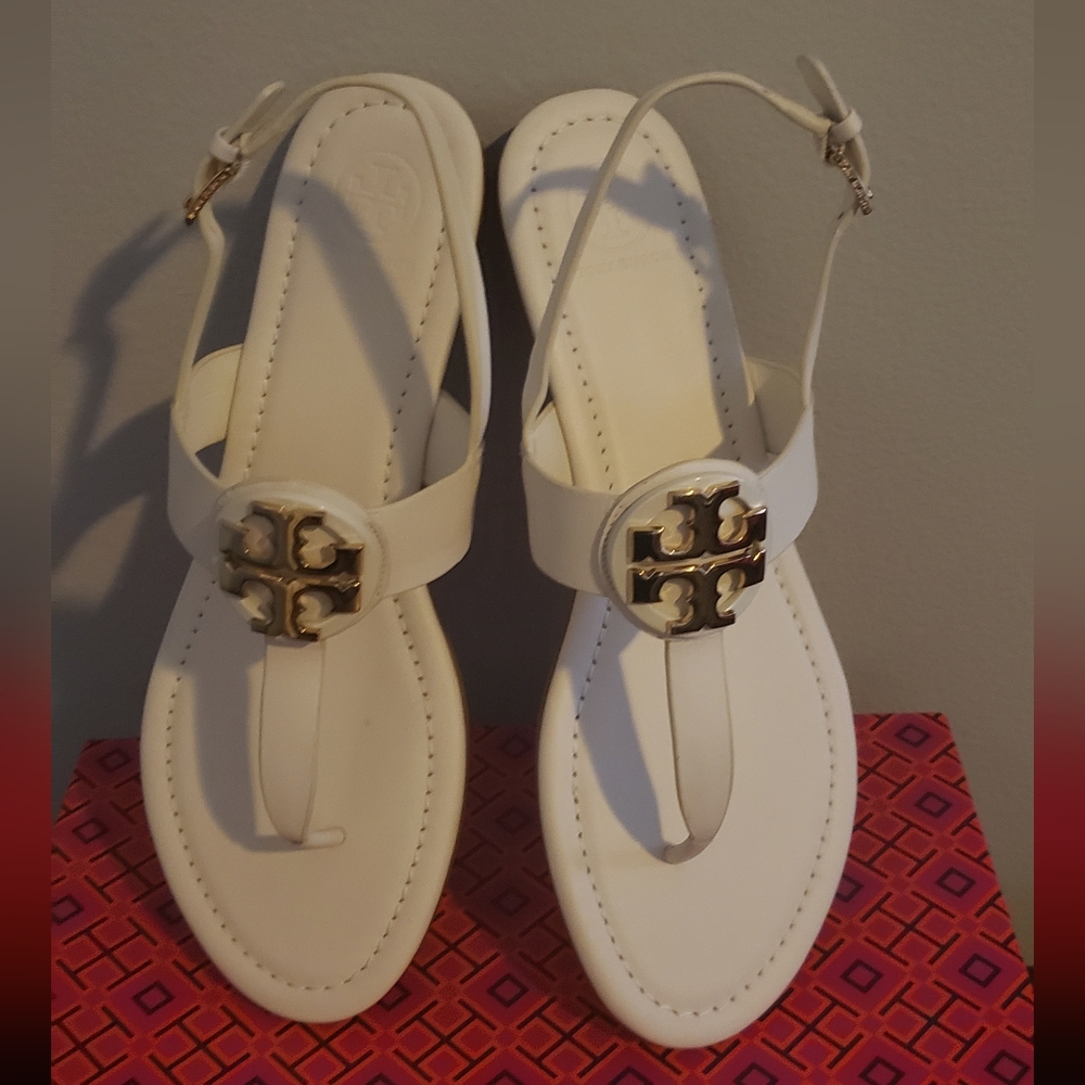 Tory Burch Thong Sandal | Color: White| Size: 9 |